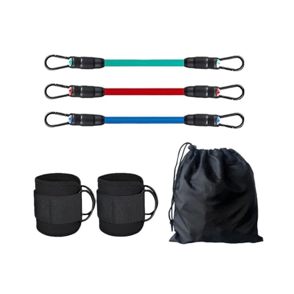QualitChoice Versatile Glutes Workout Equipment Ankle Resistance Bands With Cuffs For Home Gym And Outdoor Sessions 20lbs 30lbs