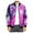 Purple, variant on Herrnalise Men's Casual Temperament Fashion Stand Collar Zipper Jacket Printed Long Sleeve Hoodless Casual Jacket Purple
