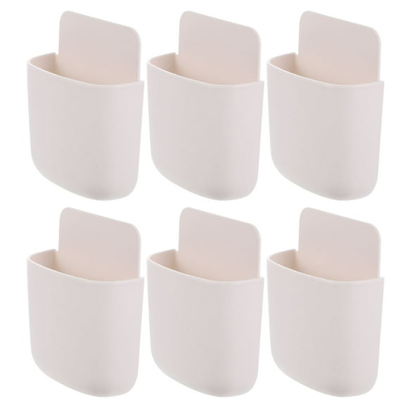 MLINS  6 Pcs Remote Control Rack Mail Organizer Wall Mounted White