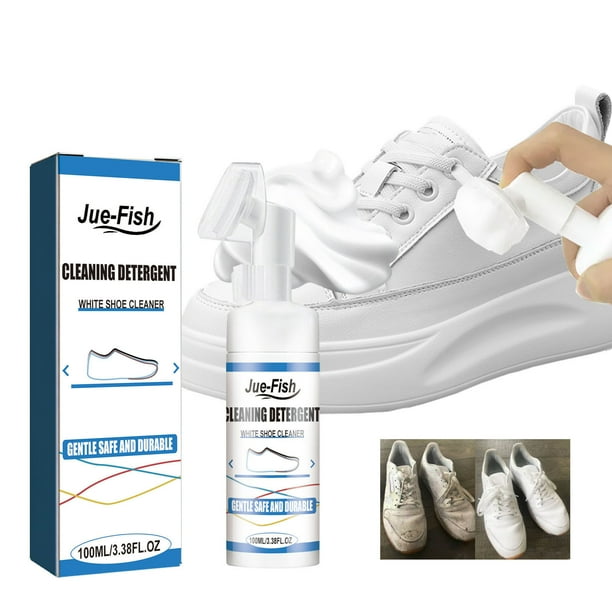Ofertas Exclusivas, Limpiador de zapatos blancos pequeños para calzado deportivo Limpiador de espuma descontaminante y blanqueadora para zapatos blancos pequeños 100 ml Akmoler