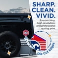 thumbnail image 2 of (2 Pack) NC Monogram Stickers - North Carolina Pride - State Initial Stickers - 5" On Longest Side - Sticks to Smooth Flat Surfaces - Made in USA - BMCS18079, 2 of 7