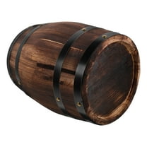Soimiss Barrel Decor Wine Barrel Brown Oak 1Set Antique Home Decor