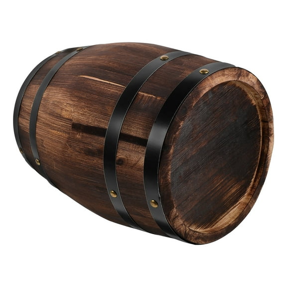 Soimiss Barrel Decor Wine Barrel Brown Oak 1Set Antique Home Decor