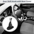 thumbnail image 2 of Pomo de Cambio Manual de 5 Velocidades Único para Chevrolet Spark 2011-2015, Plástico de Cuero Sintético, Palanca de Cambio, Negro, Tonalidad de Cromo Plateado, 2 of 7
