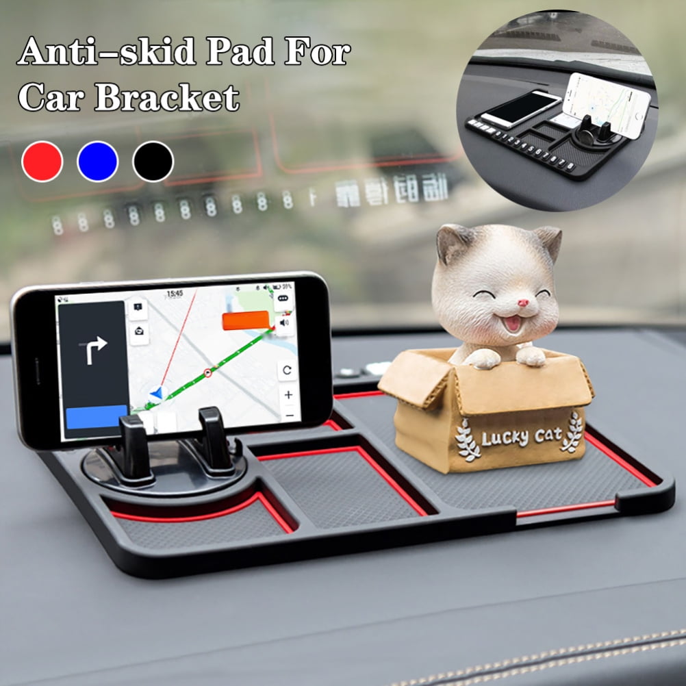 Tapis antidérapant de voiture multifonctionnel support de téléphone support  antidérapant support de téléphone tapis de voiture ~ C