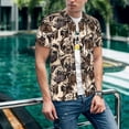 thumbnail image 6 of Lsque Cute French Bulldog Pattern Mens Polo Golf Shirts Funny Graphics Shorts Sleeve Button Shirts Baseball T-shirt-X-Large, 6 of 7