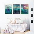 thumbnail image 2 of Pack of 3 Kids Bedroom Sailor Sea Pirate Treasure Fun Adventure Colourful Nautical Unframed Wall Art Living Room Prints Set, 2 of 5