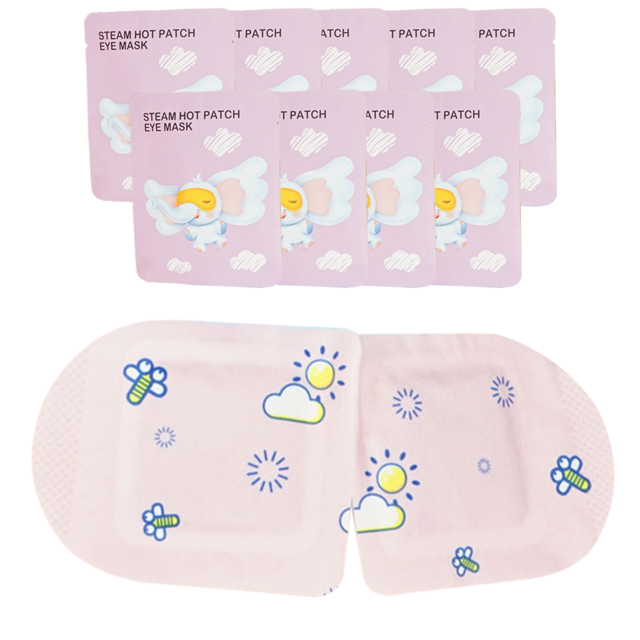 Antifaz de vapor desechable para dormir - 10 piezas - Aroma de rosa Adepaton CPB-US-WZY148-3