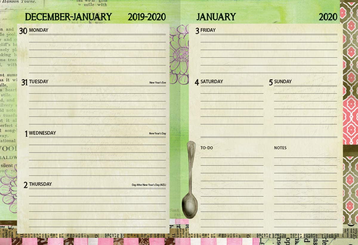 20991017026 Lang Simple Inspirations 2020 Classic Engagement Planner