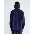 thumbnail image 3 of Free Assembly Women's Embellished Cotton Utility Shirt With Long Sleeves, Sizes XS-XXL, 3 of 5