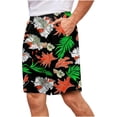 thumbnail image 2 of LONKITO Mens Shorts Elastic Waist Lightweight Hawaiian Beach Shorts with Pockets for Casual Athletic Running, Size L, 2 of 6