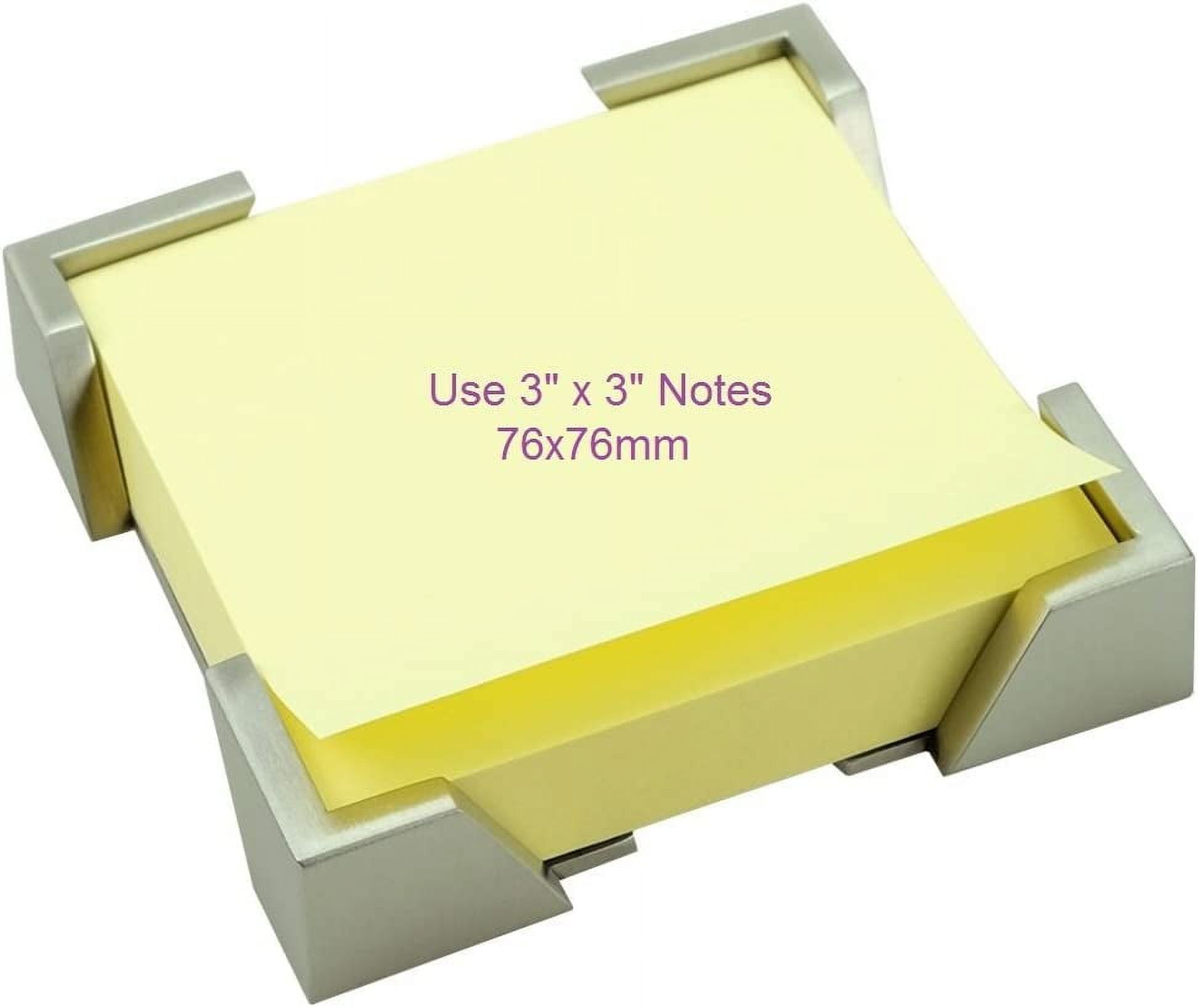 Modern Art Note Holder Dispenser - St209 Stainless Steel Satin  Desktop Office Supply Pad Desk Accessory Organizer Memo Note Dispenser Holiday  Gift