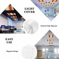 thumbnail image 5 of Burnt Orange Ombre Fluorescent Light Covers, Modern Abstract Art Farmhouse Gradient Magnetic Light Covers for Ceiling Lights, Fluorescent Ceiling Shade for Classroom Bedroom Office 4x2Ft x 4PCS, 5 of 8