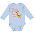 thumbnail image 3 of Inktastic My Nonna Loves me- cute giraffe Boys or Girls Long Sleeve Baby Bodysuit, 3 of 5