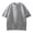 Grey, variant on Ymyiu Heavyweight T Shirts for Men Men Casual Henley Tee Shirt Short Sleeve Band Collar Summer Beach Textured T-Shirt Size 2XL(Grey, 2XL)