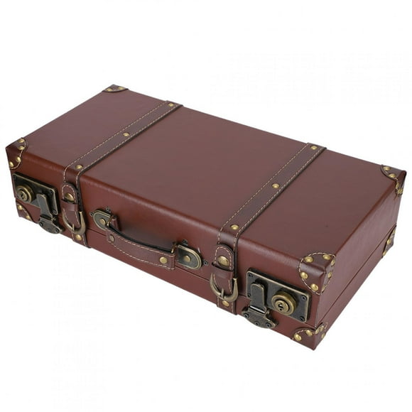 Storage Box, Storage Box Durable Collection Supplies Document Storage For Wooden Suitcase