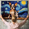 thumbnail image 6 of Chihuahua Dog Canvas Van Gogh Starry Night Wall Art Gifts Canvas Wall Art Frame Music Artist Customized Canvas Framed Photo Art Work For The Bedroom(Gifts For Dog Lover ), 6 of 6