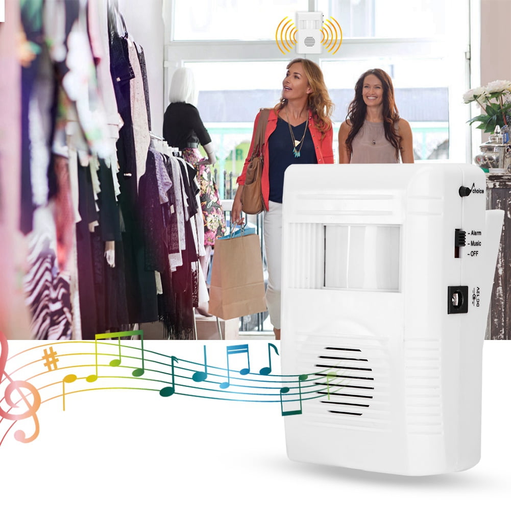 FAGINEY Human Body Induction Infrared Sensor Alarm Door Entry Welcome Greeting Doorbell Motion Detector, Door Welcome Sensor,Welcome Sensor