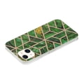 thumbnail image 3 of For Apple iPhone 13 (6.1") Stylish Geometric Marble Design Pattern Soft Silicone Rubber Hybrid Shockproof Lightweight Slim Phone Case For iPhone 13,Green Marble, 3 of 5