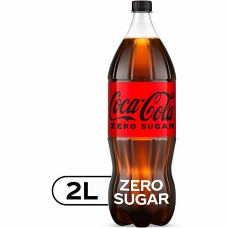 Pack of 2 - Coca-Cola Zero Sugar Soda Bottle 2 liter