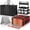 Black, variant on 3-in-1 Insulated Food Delivery Bag Kit: 23"x15"x14" Hot/Cold Transport, Pizza Warmer, Drink Carrier for Catering, Travel & Car - Red