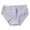 Purple, variant on 3 Pack Underwear for Women Letter Logo Low Waist Striped Tangas No Show Bikini Thongs Ladies Panties