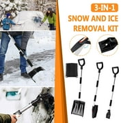GiliGiliso Clearance Home 3-In-1 Snow Removal Kit Multifunctional Portable Detachable Snow Removal tool Fall sale