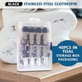thumbnail image 2 of Pince à Linge INOX, Pinces à Linge Extérieur Solides, 40 Pcs antiglisse sans Trace à Linge Extérieur, Pince à Linge Incassable, Multifonction, 2 of 5