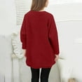 thumbnail image 7 of BFHHYA Girls Fuzzy Pullover Top Mid-Length Long Sleeve Crew Neck Sweatshirt Solid Basic Top for Fall Winter Layering Coats (5-15Y), 7 of 7
