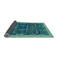 thumbnail image 2 of Ahgly Company Indoor Round Abstract Light Blue Modern Area Rugs, 7' Round, 2 of 4