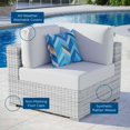 thumbnail image 6 of Modway Convene Outdoor Patio Corner Chair in Light Gray White, 6 of 7