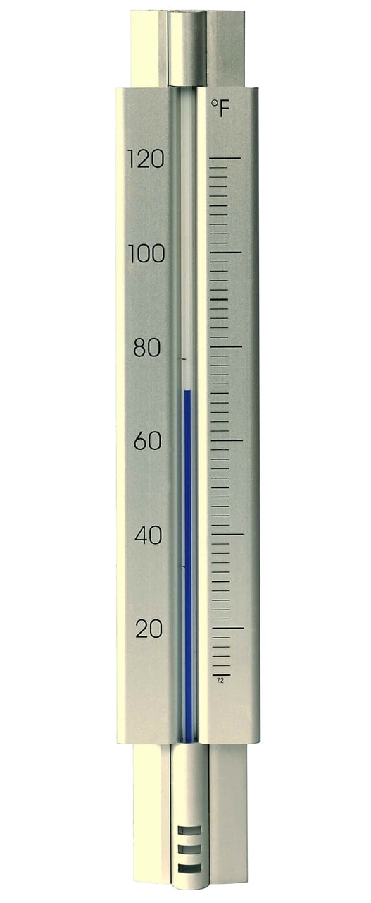 Wall Thermometer Aluminum Silver