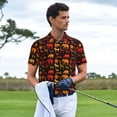 thumbnail image 4 of Daiia Animal Pattern Men’s Polo Shirts,Solid Deck Shirt,Classic Fit, Breathable Cotton Polo for Casual and Sport Wear-X-Large, 4 of 7