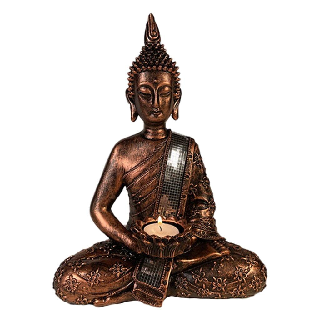 Buddha T-Light Candle Holder Ornament Home Decor Spiritual Gift Idea H9cm 42006 