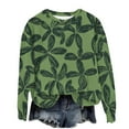 thumbnail image 6 of Womens Casual Graphic Print Sweatshirt Crew Neck Long Sleeve Sweatshirts Soft Lightweight Pullover Tops, 6 of 7
