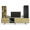 thumbnail image 1 of Mueble Mesa para TV de madera Gaon Organizador Moderno con dos cajones para Pared, 1 of 11