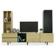 thumbnail image 1 of Mueble Mesa para TV de madera Gaon Organizador Moderno con dos cajones para Pared, 1 of 11