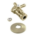 thumbnail image 6 of Kingston Brass CC44151XK 1/2" FIP x 1/2" or 7/16" Slip Joint Quarter-Turn Straight Stop Valve with Flange, Polished Chrome, 6 of 6