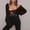 Black A, variant on Idoravan cardigan sweaters for women 50% off Clear Ladies Sexy Solid Color Super Short Long Sleeve Sweater Jacket Coffee M