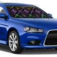 thumbnail image 3 of Goofa Mardi Gra Geometric Printed Car Windshield Sunshade,Foldable Reflective Sun Visor,UV Protection Heat Blocker Sunshade,Car Cooling Accessory-Medium, 3 of 7