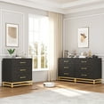 thumbnail image 4 of CazToi 3 Drawer Dresser Wooden Chest of Drawers Bedroom Storage for Small Spaces, 4 of 7