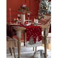 thumbnail image 4 of ZHAOCHENG Camino de mesa navideño con mantel de arpillera lavable y mantel de lino, 4 of 5