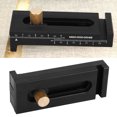 thumbnail image 3 of Regla De Medición De Profundidad De Calibre De Marcado De Latón De Aluminio Negro Regla De Línea De Carpintería, 3 of 7