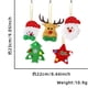 thumbnail image 1 of Colgante de felpa para árbol de Navidad, Papá Noel, campana pequeña, alce, copo de nieve, estrella, bolsa de la suerte, bastón de caramelo, Feliz Año Nuevo（5PCS plush, 1 of 5
