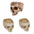 thumbnail image 1 of 3Pcs Resina Cabeza de Cráneo Flor Bonsai Pot, 1 of 9
