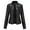 1-Black, variant on Women's Faux Leather Moto Biker Short Coat Jacket Casual Slim Soft Moto Biker Faux Leather Female Tops Coat Basic Streetwear Autumn Winter