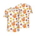 thumbnail image 6 of Rocae Cartoon Squirrel for Breathable Men's Baseball T-Shirt Fashionable Casual Baseball Jersey, Moisture-wicking Sportswear XX-Large, 6 of 9