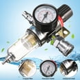 thumbnail image 2 of 1/4 Air Compressor Filter Water Separator Trap Tool Kit With Regulator Gauge, 2 of 7