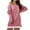 Pink, variant on Women Off Shoulder Sweatshirt Slouchy Tunic Shirt Long Sleeve Pullover Tops Cotton Sweater Short Dress Jumper Top