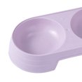 thumbnail image 7 of Walbest Double Dog Cat Bowls Premium PP Material Pet Bowls with No-Spill PP Station, Food Water Feeder for Cats and Small Dogs, Purple, 7 of 7